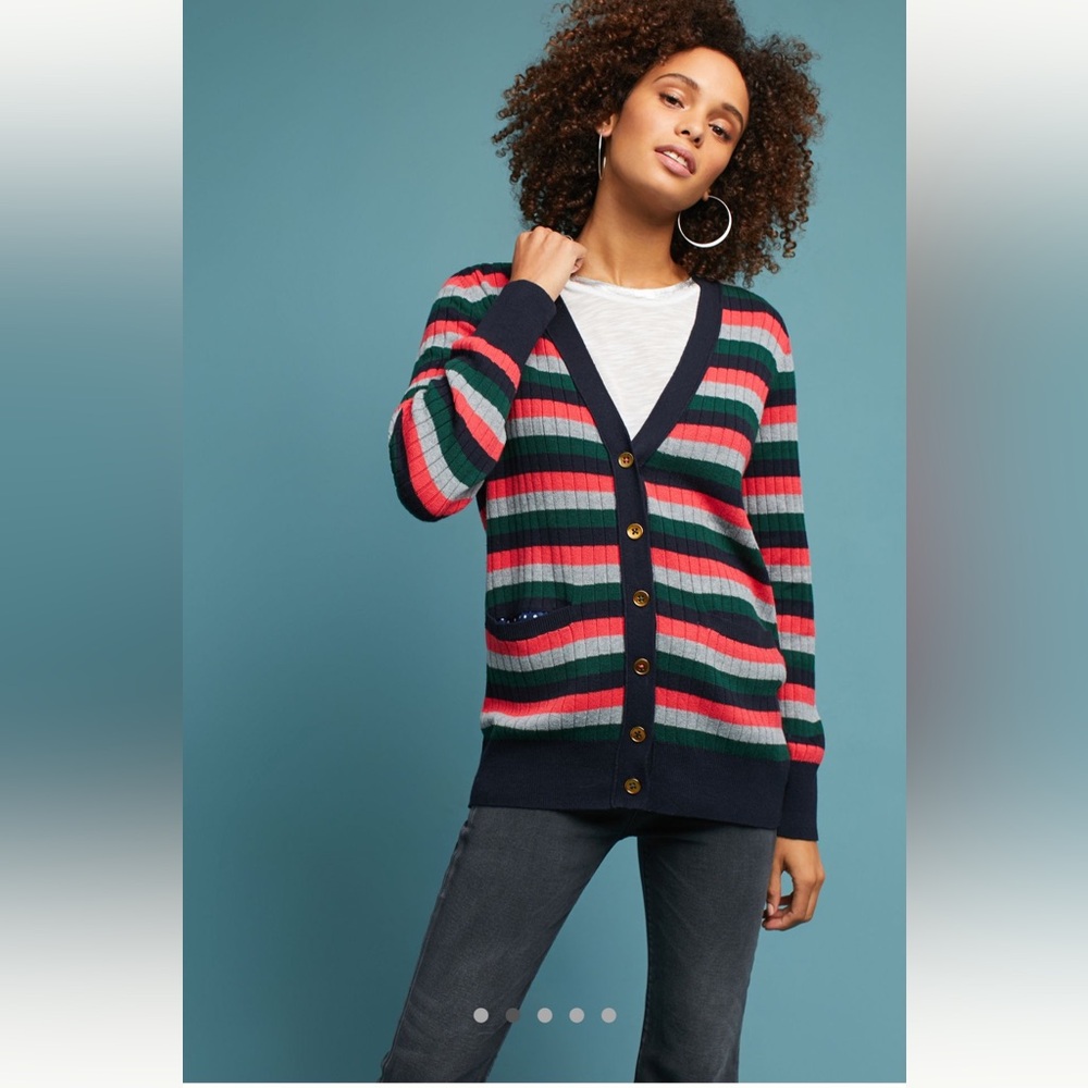 Moth Jamison Striped Cardigan – Size M